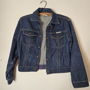 Vintage Kids Gauchos Denim Jacket Size 14 Made in USA Blue Jean